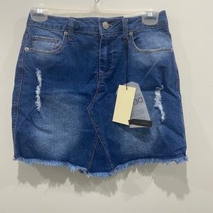 Mini jean skirt